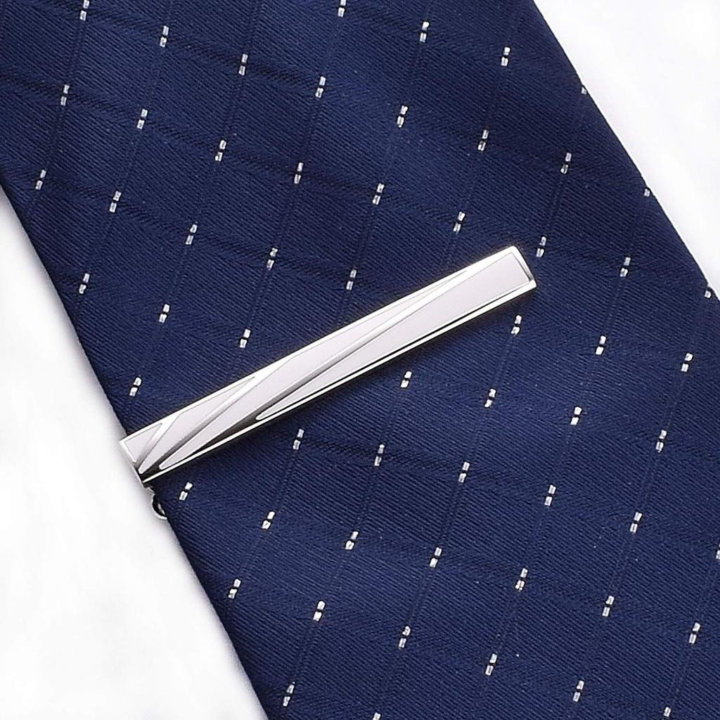 Yoursfs Tie Clip for Formal Simple Suitable for Business and Everyday Suit Accessory Occasions, Silver, Men's, & Stylish, Work,