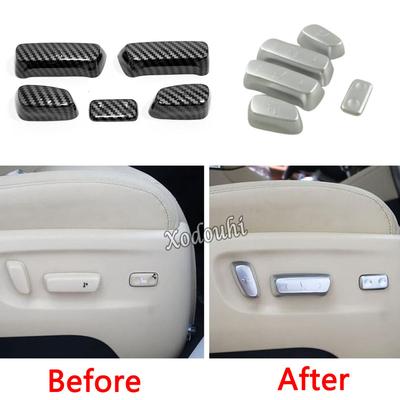 Car Styling Cover ABS Plastic For Toyota Alphard Vellfire 2016 2017 2018   Seat Adjustment Knob Button Switch Trim 5PCs