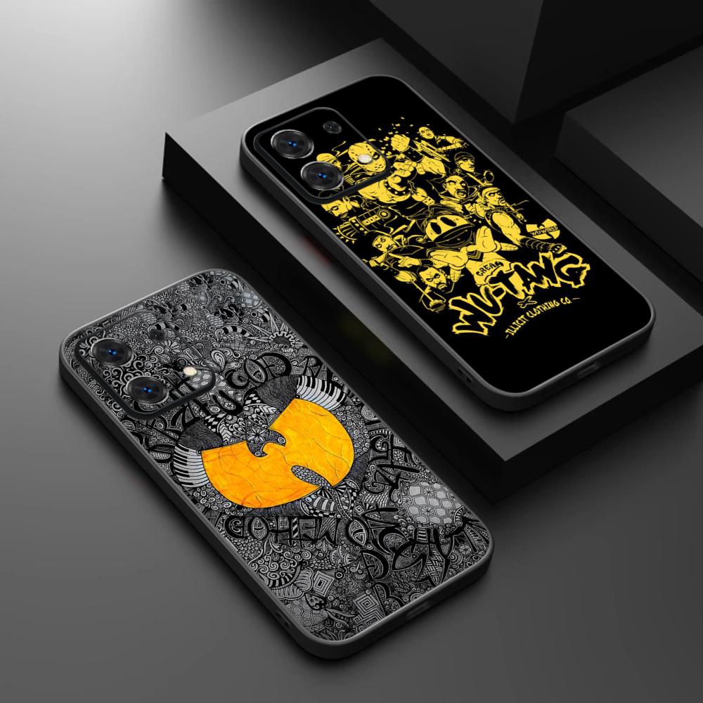Fashion Trends WU-T-TANG CLANs Ins Phone Case For Redmi Note 14 13 12 11 Pro Plus S 5G 14C A3 Soft Black Phone Cover