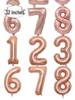32-Inch Aluminum Foil Number Balloons for Birthday or Wedding Party Decorations