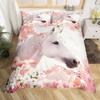Boys Girls Horse Bedding Set Full SizeGalloping Horse Duvet Cover Western Farmhouse Comforter Cover Wild Animal Bedspread Cover