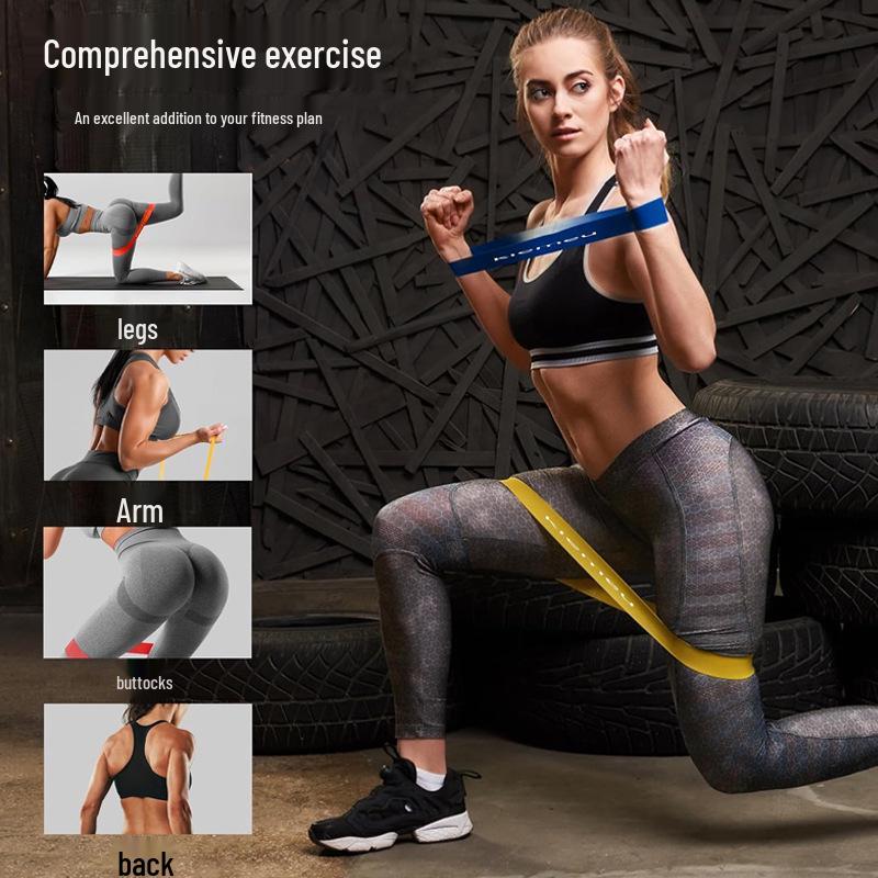 Women's Colored Resistance Bands for Yoga, Glute Training, and Fitness