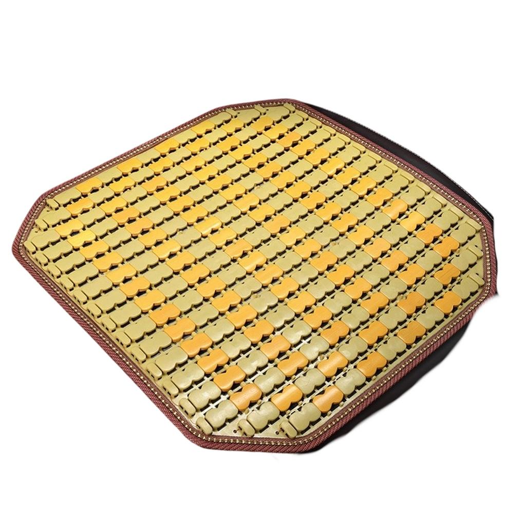 Natural Wood Beaded Seat Cover Massaging Cushion for Car Truck. Keeps The Back from Getting Sweaty While Driving