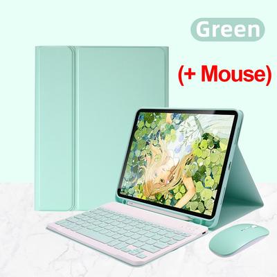 Für Samsung Tablet P610 Bluetooth-Tastaturhülle mit Silikonabdeckung Stifthalter S7 Lite Hintergrundbeleuchtete Maus A8