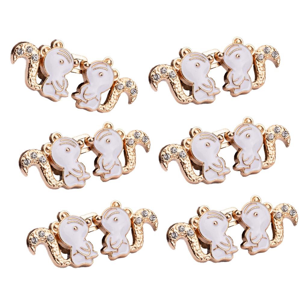 Waist Tightening Clip Squirrels Waist Tighten Pins for Jeans Clothing Accessories Pants Fitness Pin Waist Buckle 3/6PCS