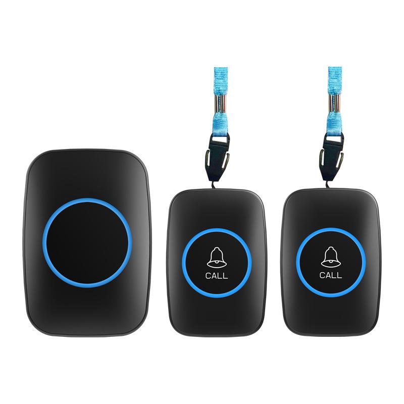 Emergency Call Bell for Elderly Home Care - Bedside Patient Alert Device чёрный