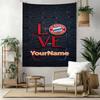 Bayern Munich Custom Your Name Wall Decor Tapestry Art For Pet Memorial Birthdaywedding Party Backdrop Family Gift