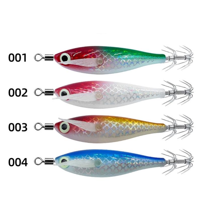 Saltwater Freshwater Angling Shrimp Cuttlefish Jig Hook Lures Round Belly Squid Jig Fishing Lures with Shrimp Designs
