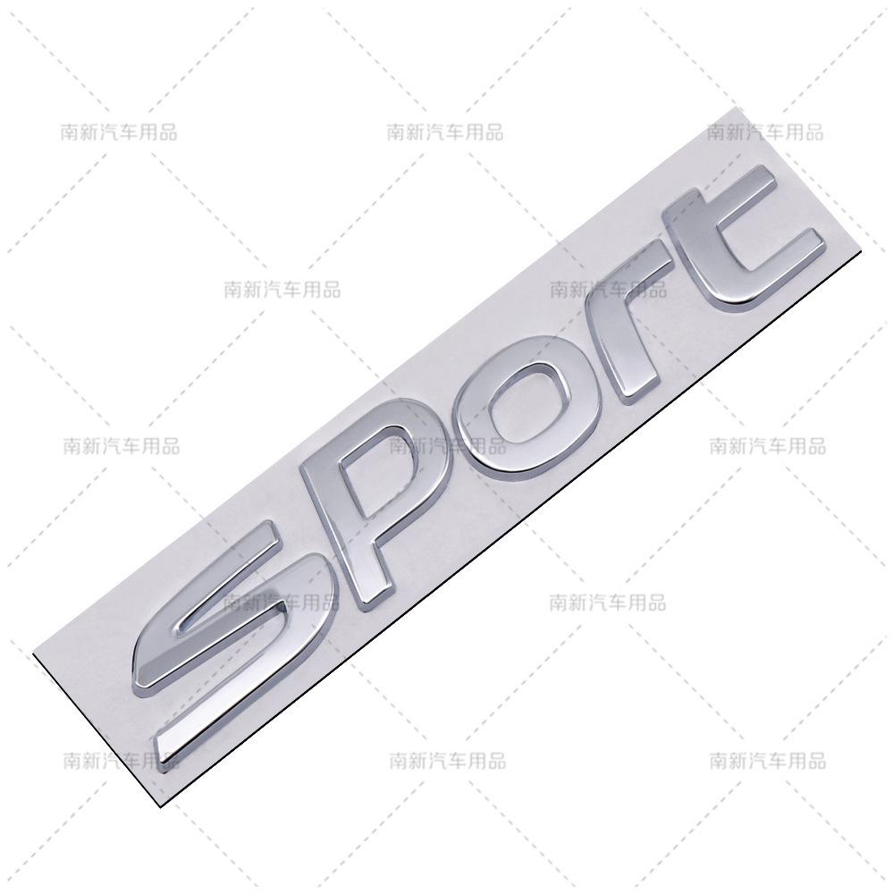 3D Metal SPORT Letter Emblem Fit Kia Car Side Fender Tail Personalized Modification Badge