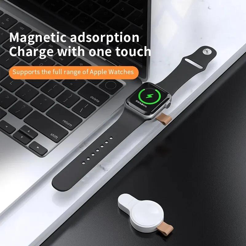 Fast Magnetic Wireless Charger For Apple Watch10 9 8 7 6 5 43 SE Ultra IWatch Dock Adapter Chargers Portable PD Charging Station