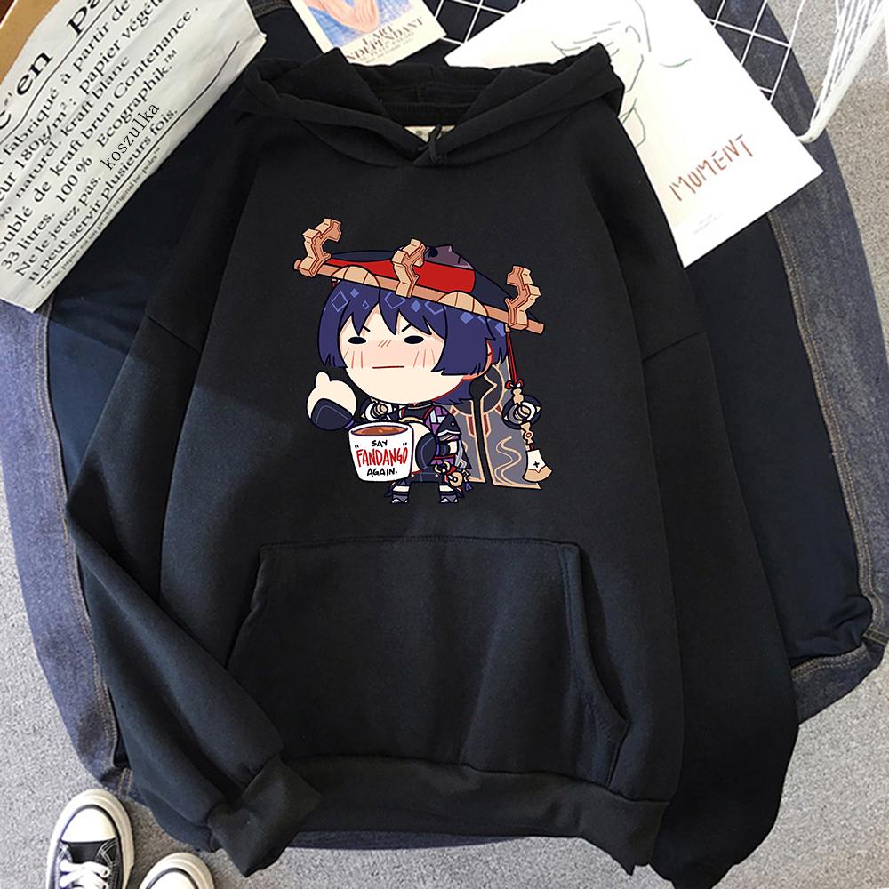 Genshin Impact Scaramouche Толстовка для женщинмужчин Harajuku Графический Kawaii Tartaglia Толстовки Унисекс Аниме Эстетический пуловер Толстовка L 4718₽