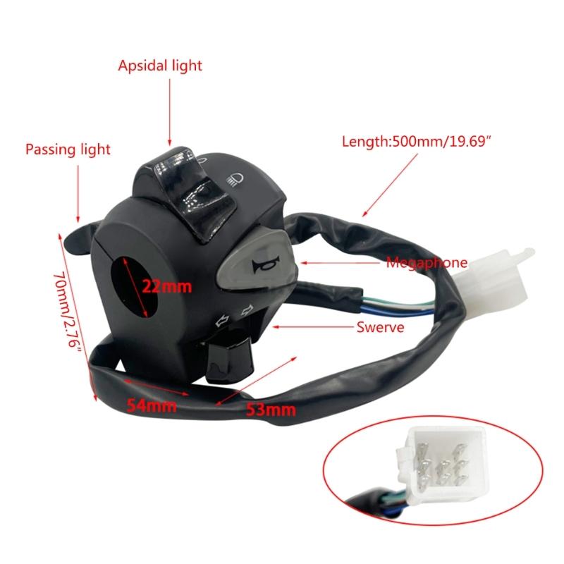 Motorradschalter Griffschalter Hupenknopf Blinker Elektrischer Nebelscheinwerfer Licht Start Lenker Controller für PCX150