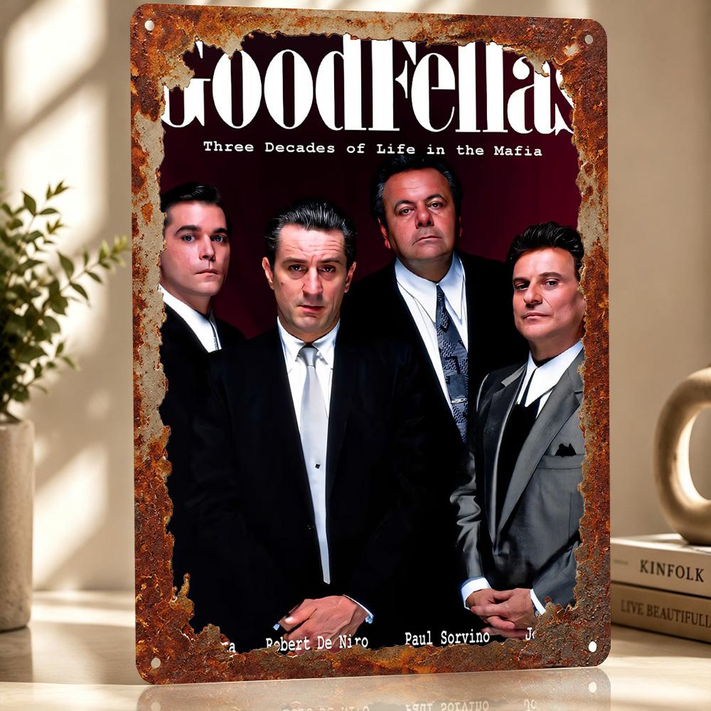 Goodfellas Movie Metal Poster Perfect Gift for Fans Lovers Customized Wall Art Metal Sign for Luxury Decoration Home Room Decor