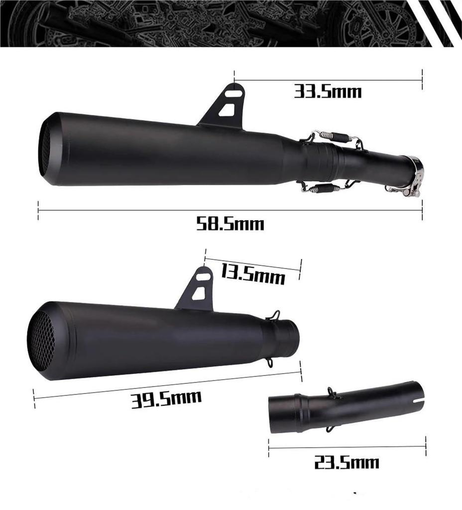 Kind of Doubt Exhaust Pipe Mid Pipe Motorcycle Muffler Slip On Correction Connection Fits 250/300/500 CM250/300/500