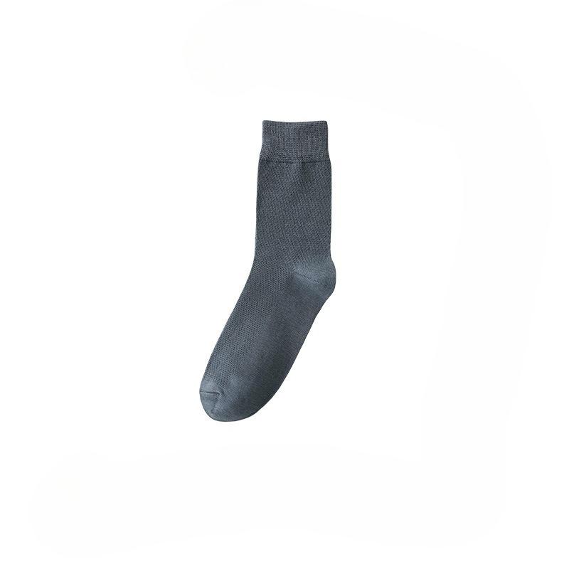 Men's Summer Mesh Pure Cotton Mid-Calf Breathable Anti-Sweat Cotton Stockings Anti-Odor Long-Sleeved Stockings
