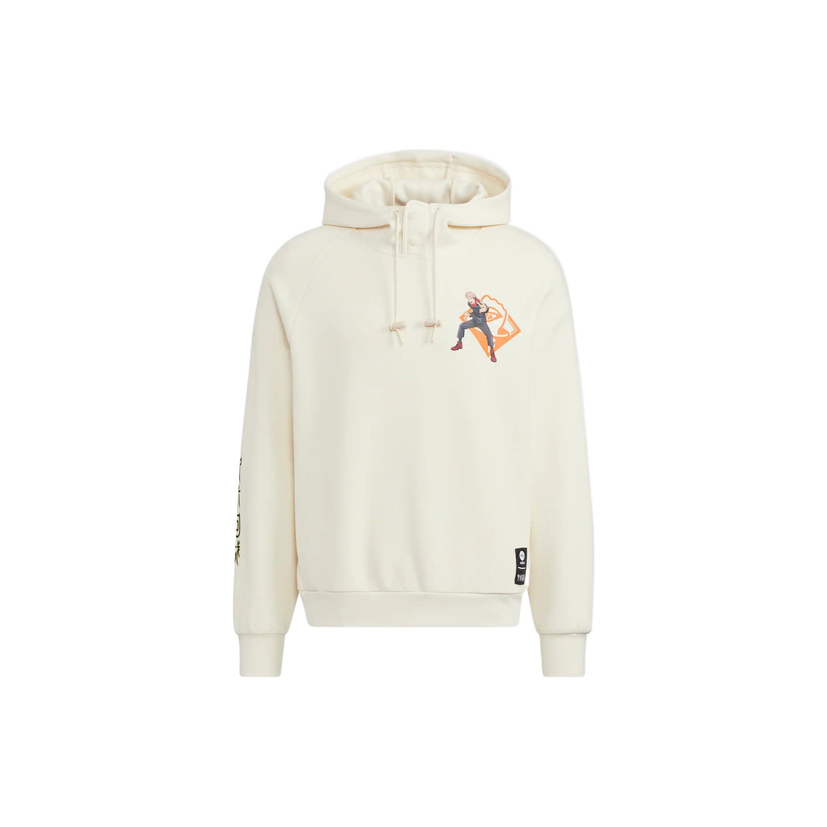 

Adidas Neo X Jujutsu Kaisen Collaboration Solid Color Cartoon Print Drawstring Hoodie Unisex Hoodies White HZ2441 A/2XL