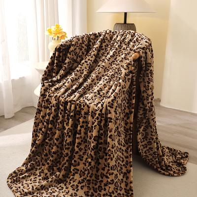 1 Ultra-Soft Stylish Leopard Print Lightweight Blanket All-Season Warm and Comfortable Perfect for Sofa Bed Living Room Decor
