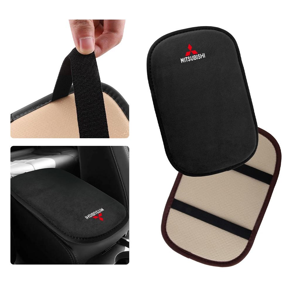 bzdn5 Fur Leather Car Armrest Mat Center Console Arm Rest Protection Pads For Mitsubishi Ralliart Lancer EX Outlander ASX Competition