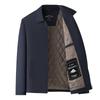 Men's Autumn & Winter Thickened Cotton Jacket for Middle-Aged & Elderly - Lapel Casual Dad Coat