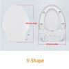 Non-Electric Flushing Bidet Toilet Seat Soft Closing Silence Toilet Seat Cover Manual Control Universal Toilet Seat Lid