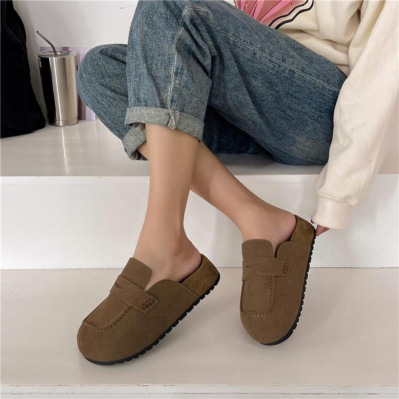 

Импортная торговля весна-лето 2024 новые британские туфли на плоской подошве женские ленивые туфли универсальные сумки для женщин 39 коричневый