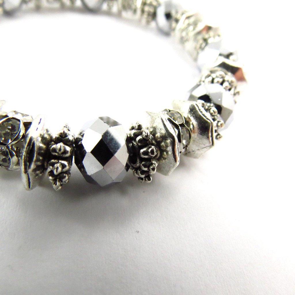 Les Trésors De Lily [J6881] - Bracelet créateur 'Sissi' argenté