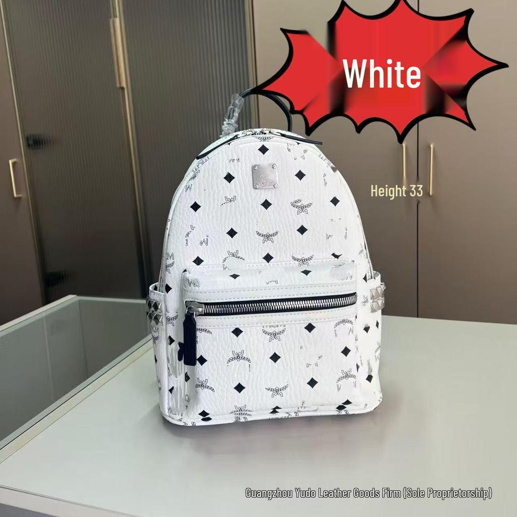 M's Fashion Studded College Backpack: Large Capacity Travel & Casual Commute Bag