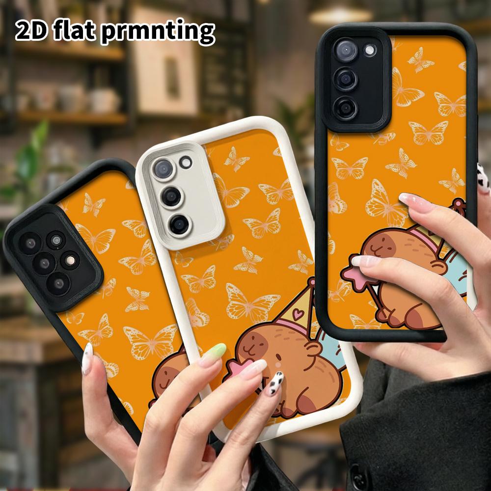 Phone Case: 2D Flat Samsung Galaxy A34 A35 M05 M06 S20 S22 S21 FE Plus 5G Layered Protective Case, Butterfly Pattern, Christmas and Halloween Gift
