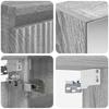 Bathroom Cabinet Set 5 Pcs Grey Sonoma 50 X 14.5 X 70 Cm