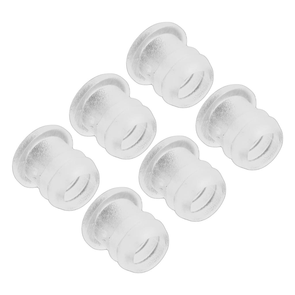 30pcs Earmold Locks Small Plastic Soft Transparent Earmold Tubing Locks Accessories