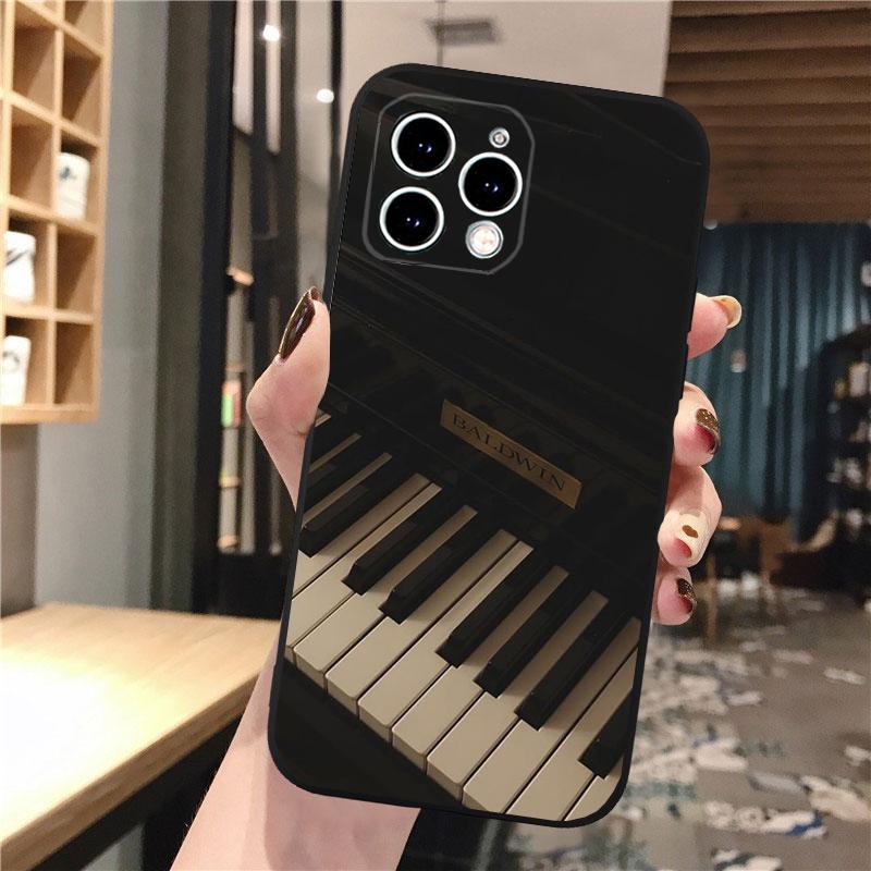 Music Piano Phone Case For iPhone Samsung Galaxy Redmi Xiaomi Oppo OnePlus Note S A 7 8 9 10 11 12 13 14 20 21 22 23 53 54 Pro Max Plus Ultra TPU Soft