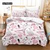 Simple Cartoon Pattern Bedding Set Duvet Cover Set 3d Bedding Digital Printing Bed Linen Queen Size Bedding Set Fashion Design