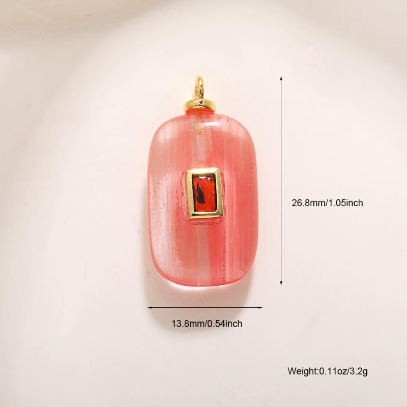 1Pcs Zircon Gold Color Bling Diy Earring Necklace Bracelet Keychain Accessories Colored Stones For Jewelry Making Supplies