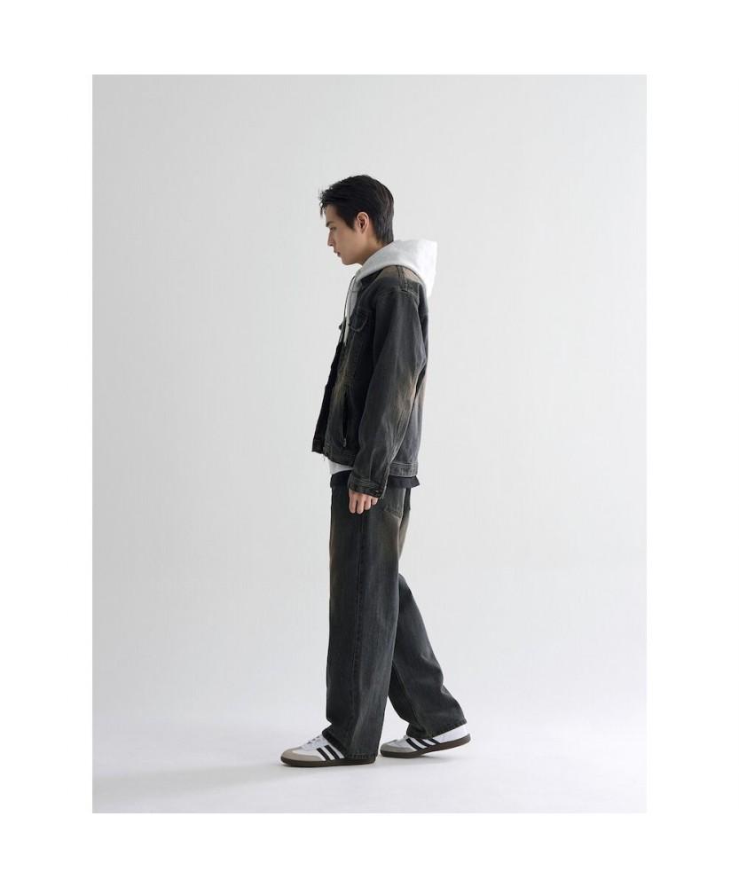 8seconds Collared Zip-Up Denim Outerwear Navy