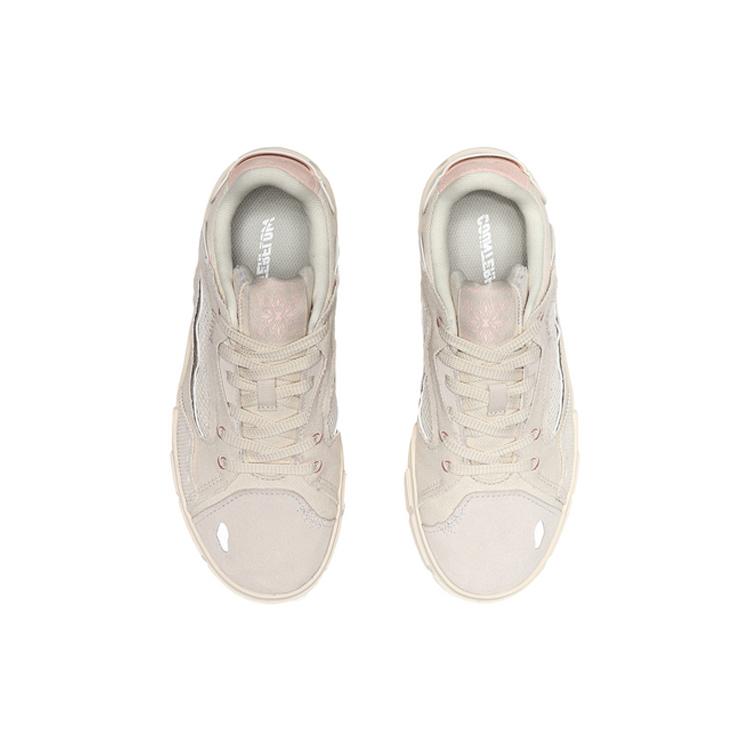 New LiNing CF Low Top Skateboard Shoes Women's Swan White AGCQ386-2