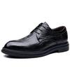 2025 new men's formal leather shoes men's business leather shoes genuine leather single shoes British style office commuter wedding shoes
