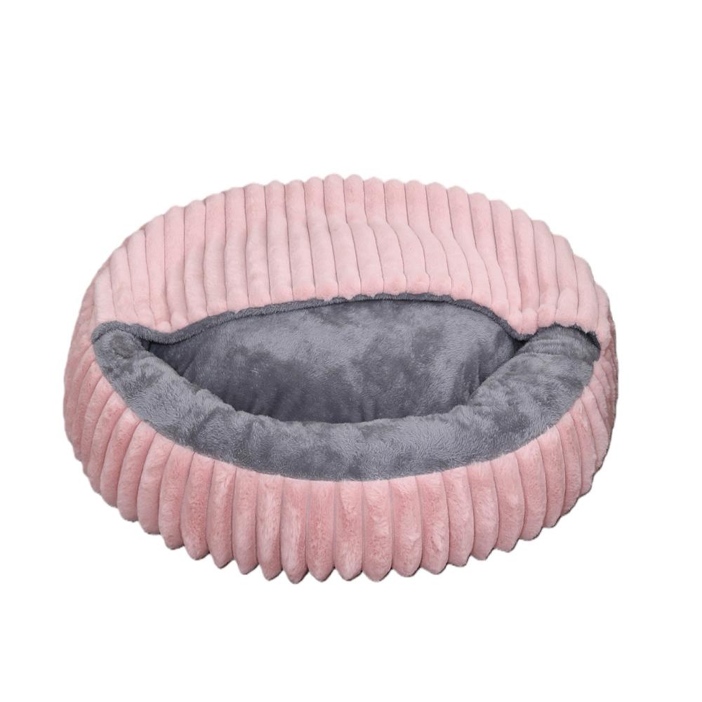 Dog Bed with a Blanket for Indoor Dogs Cats Washable Round Cat Bed Cave Soft Fluffy Pet Bed for Kitty and Small Medium Dogs