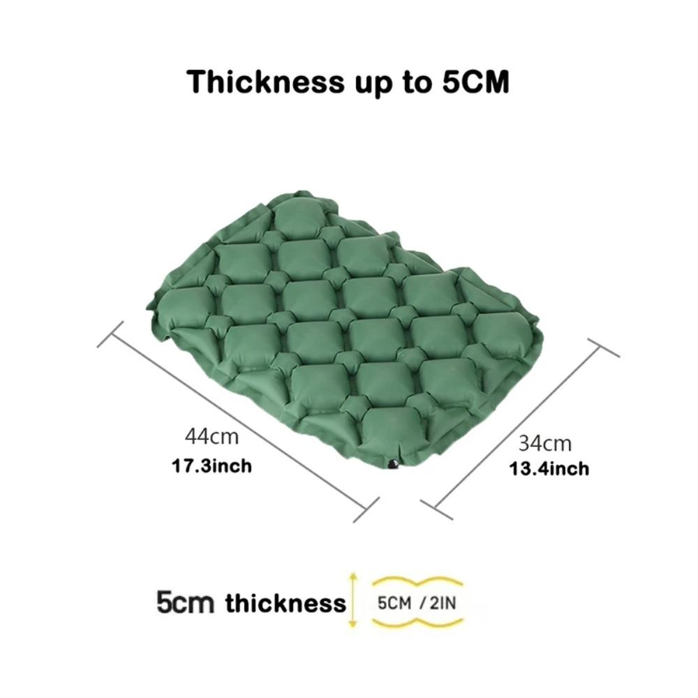 Inflatable Seat Cushion,Portable Lightweight Travel Air Sitting Pad,Moisture and Water Resistant Camping Chair Mat for Outdoor