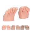 Practice Silicone Foot Model 1 Pair Nail Art Training Display Fake Half Foot Model Pedicure Tattoo Practice
