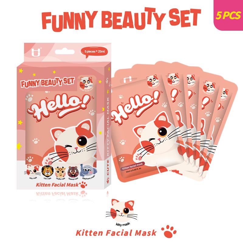 Cross-border Cartoon Animal Face Mask: Hydrating, Moisturizing, and Nourishing
