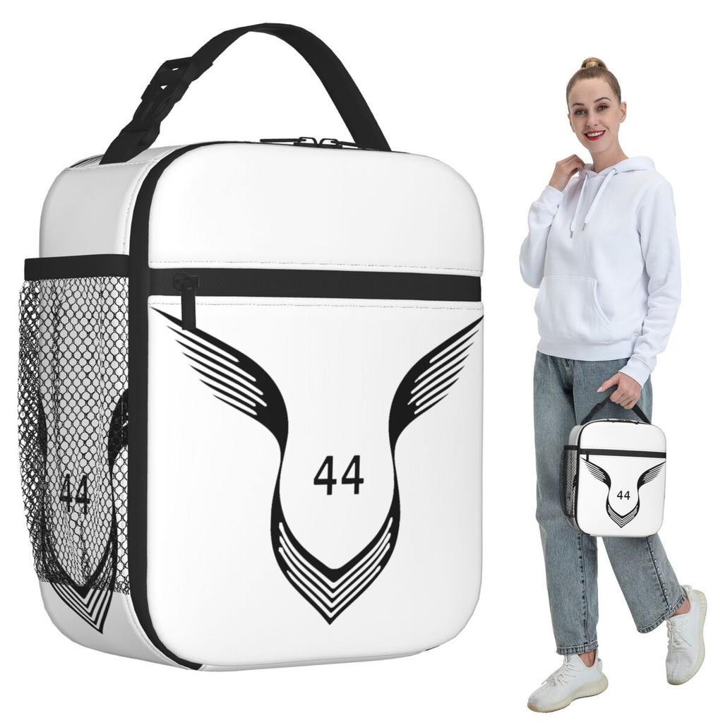 Lewis Hamilton 44 Logo Insulated Lunch Bag for Kids School Cooler Thermal Food Box Tote Leakproof Lunch Boxes Container