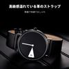 RORIOS Women's Minimalist Unique Analog Watch Japanese Quartz Black Leather