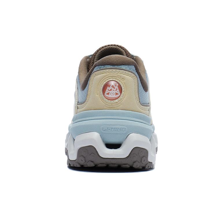 Li Ning Mountain Color Running Shoes Women's Low Top Sunlight Yellow/Misty Gray Green AGLR294-2