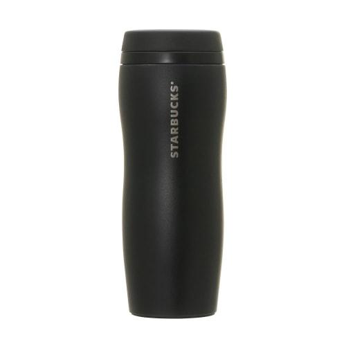 Starbucks Carved Recycled Stainless Steel Bottle, Matte Black, 355ml (2024 Model), 550919