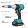 Electric Rivet Guns 3.0-5.0mm Brushess Automatic Cordless Rivet Nut Guns Drill Insert Riveting Tool With 6000mAh Battery AC 110-240V