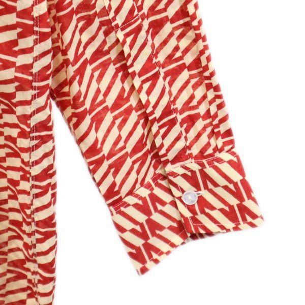 LANVIN Overall handle Long sleeve shirt 4 Red series Men's Used