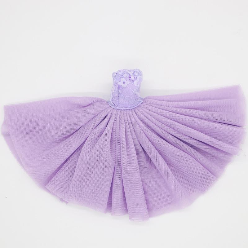 Multicolored Mini Mesh Skirt for 29cm Dolls - Babi Wedding Dress, Short Dress-Up Skirt for Toy Girls