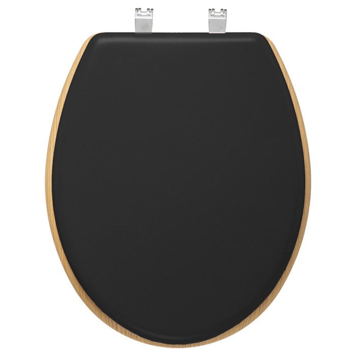 Toilet Seat Wood + Zinc "Modern Color" Atmosphéra - Charcoal
