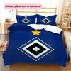 Hamburger SV Pattern Bedding Home Decoration Birthday & Festival Gift (1 * Duvet Cover + 2 * Pillowcase, Without Core)