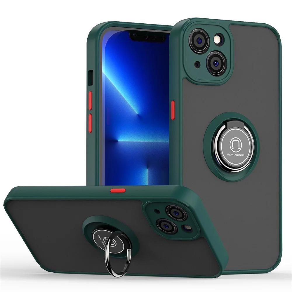 Multifunctional Ring Holder Protector Protective Shell Magnetic Phone Case For For Iphone 16 1 14 13 12 11 Pro Max X XS XR 7 8Plus